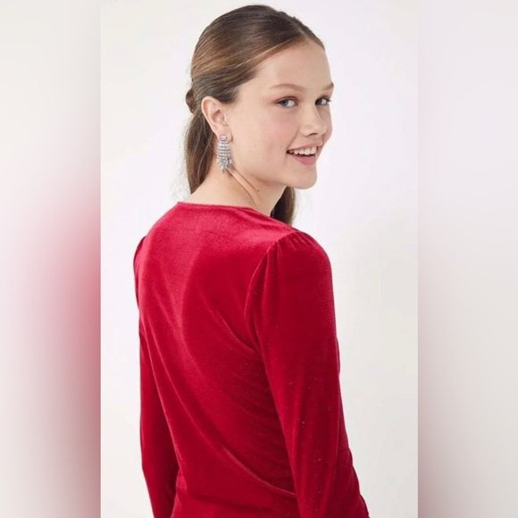 Urban Outfitters Red V Neck Top - Picture 3 of 8